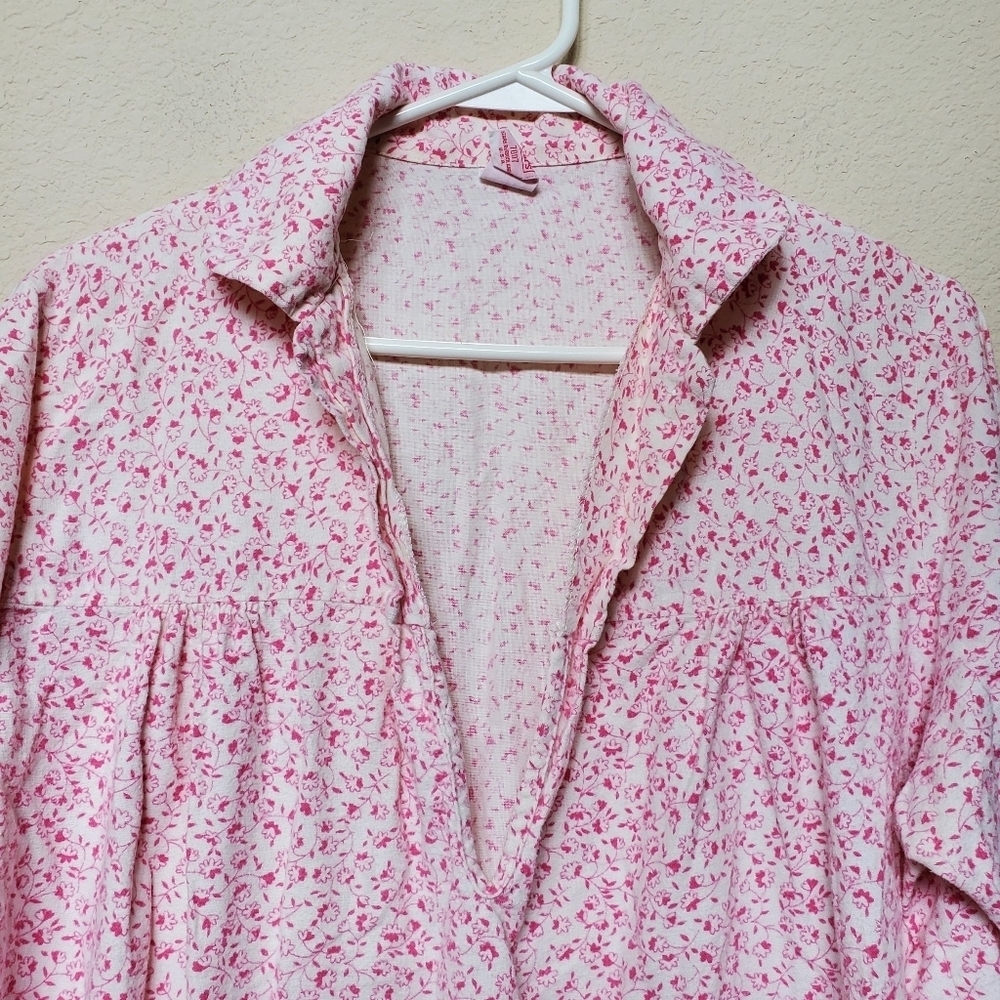 Sears Vintage Flannel Nightgown Size M